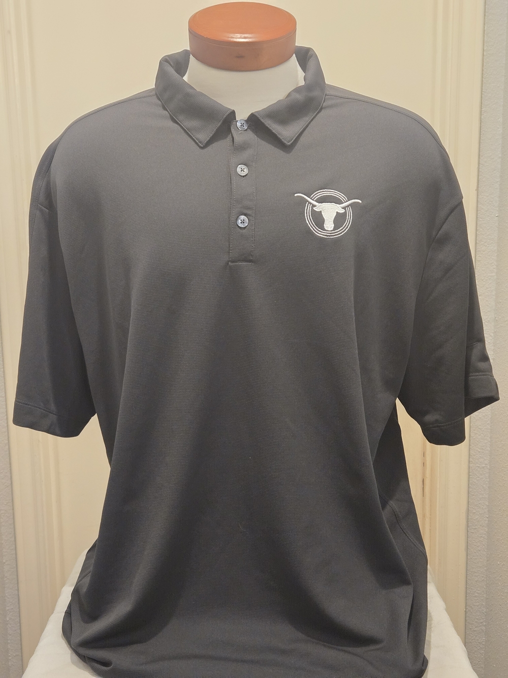 Nike Men's Dark Gray UT Longhorns Polo, XXL